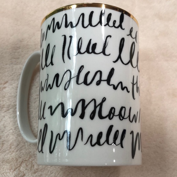 Kate Spade ♠️ Everdone Lane 12 oz Doodle Mug - Picture 2 of 8